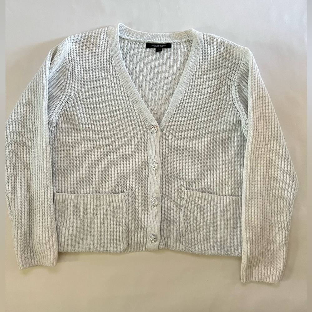Marc New York Cream Knit Cardigan